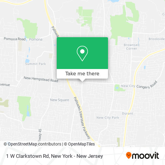 Mapa de 1 W Clarkstown Rd