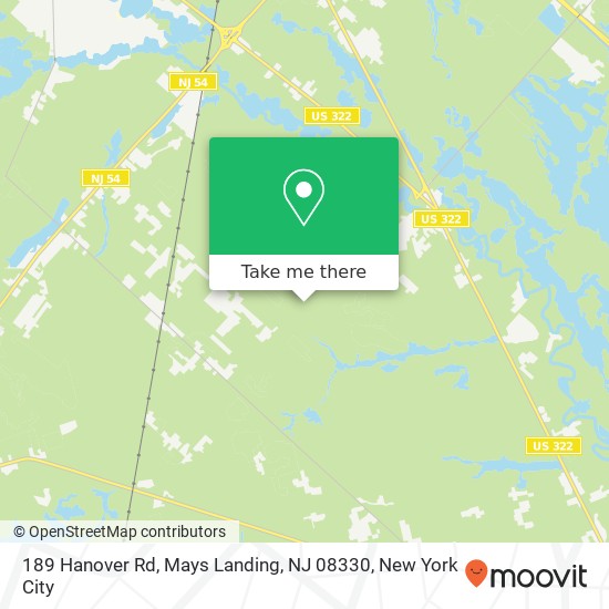 189 Hanover Rd, Mays Landing, NJ 08330 map