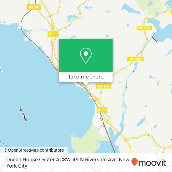 Mapa de Ocean House Oyster ACSW, 49 N Riverside Ave