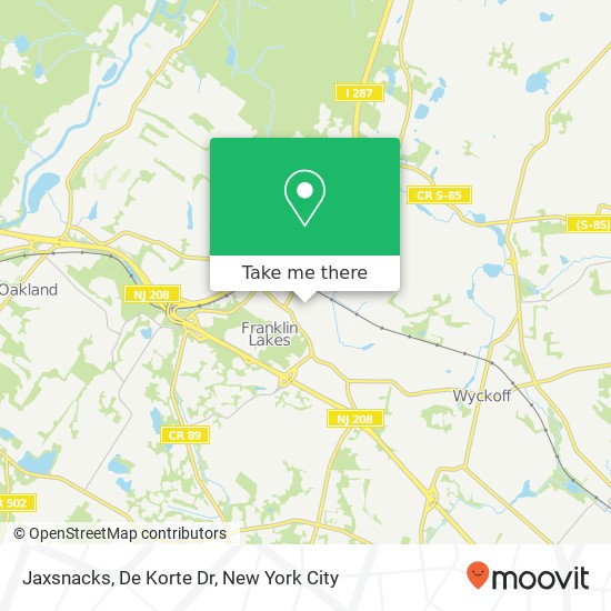 Mapa de Jaxsnacks, De Korte Dr