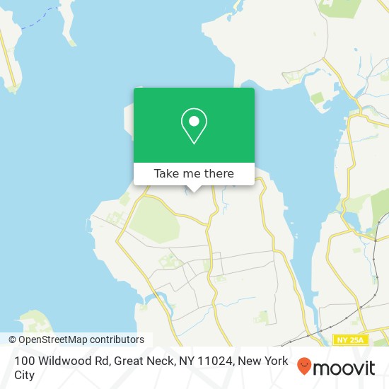 100 Wildwood Rd, Great Neck, NY 11024 map