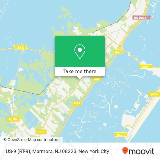 US-9 (RT-9), Marmora, NJ 08223 map