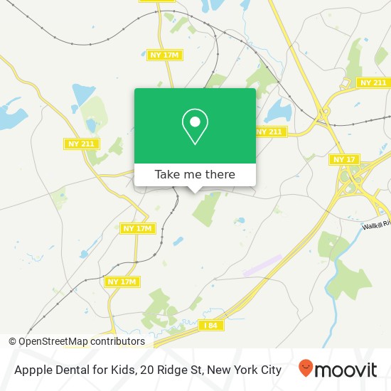 Appple Dental for Kids, 20 Ridge St map