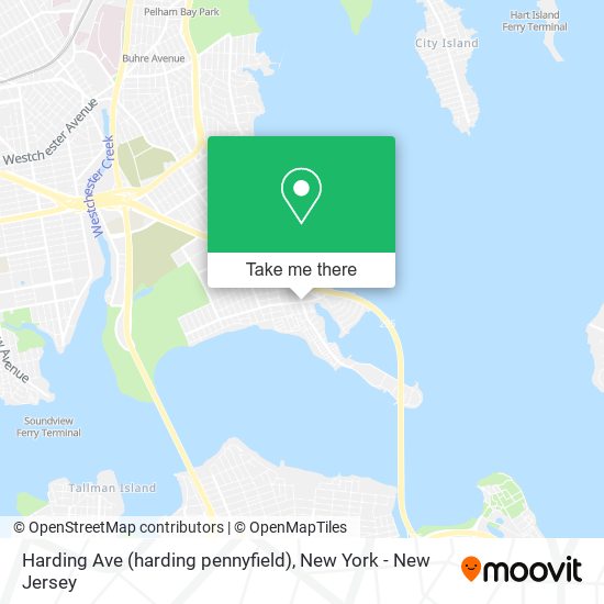 Harding Ave (harding pennyfield) map