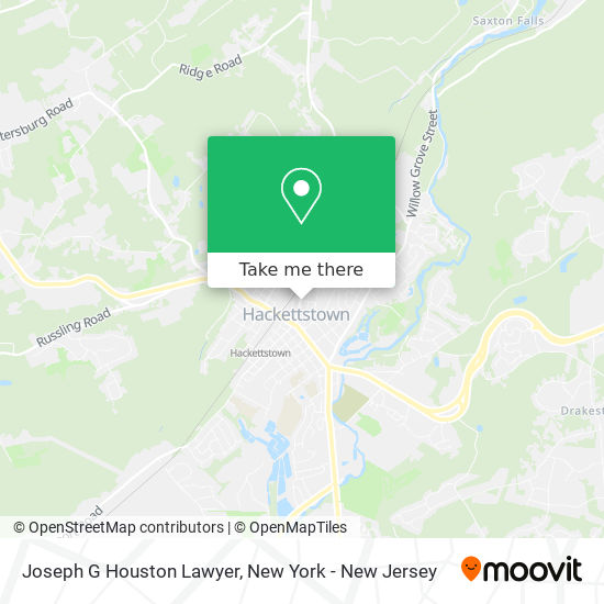 Joseph G Houston Lawyer map