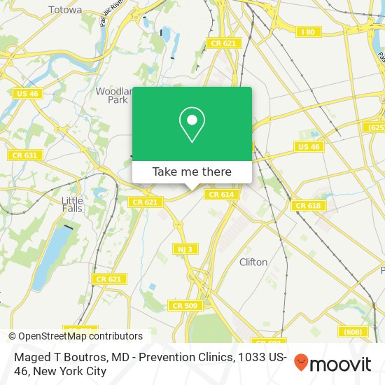 Maged T Boutros, MD - Prevention Clinics, 1033 US-46 map