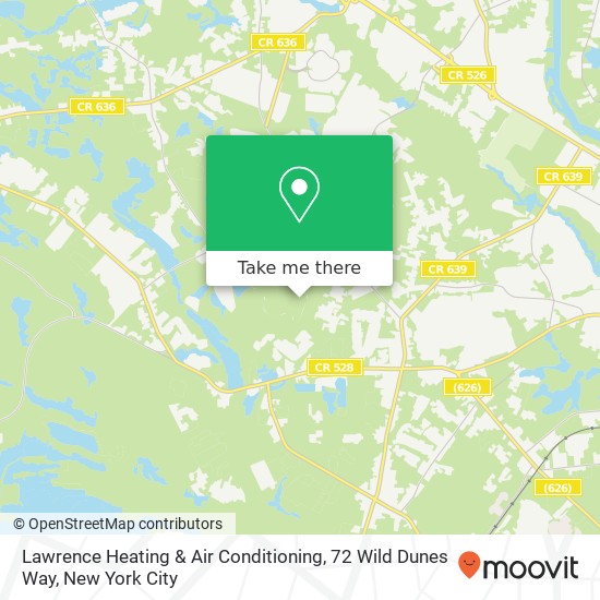 Lawrence Heating & Air Conditioning, 72 Wild Dunes Way map