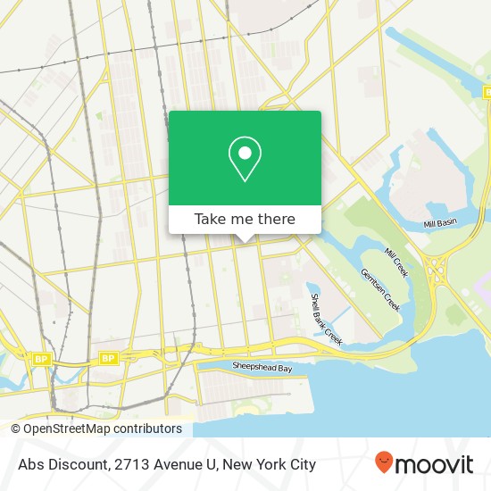 Abs Discount, 2713 Avenue U map