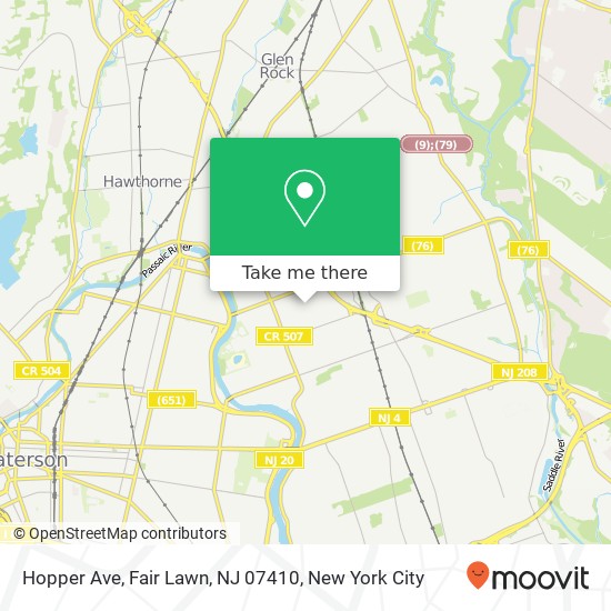 Hopper Ave, Fair Lawn, NJ 07410 map