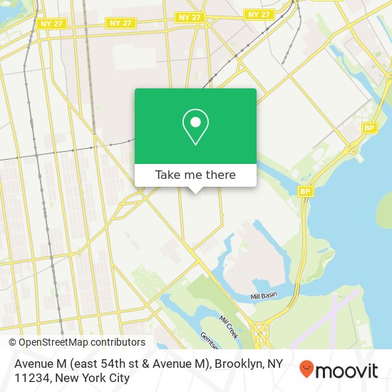 Avenue M (east 54th st & Avenue M), Brooklyn, NY 11234 map