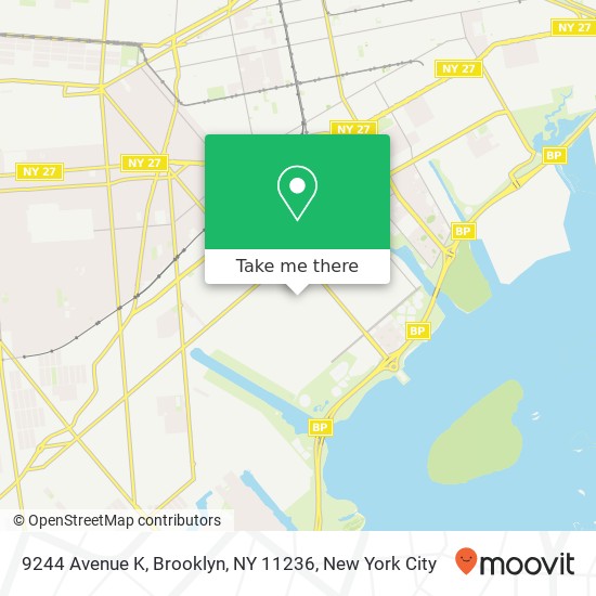 Mapa de 9244 Avenue K, Brooklyn, NY 11236