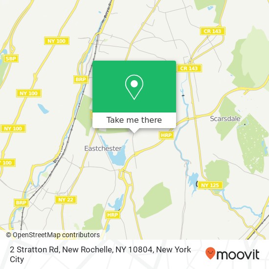 Mapa de 2 Stratton Rd, New Rochelle, NY 10804