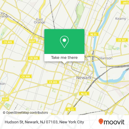 Hudson St, Newark, NJ 07103 map