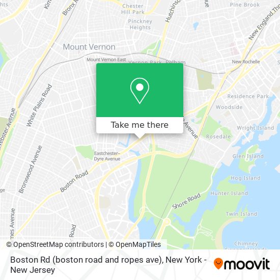 Boston Rd (boston road and ropes ave) map