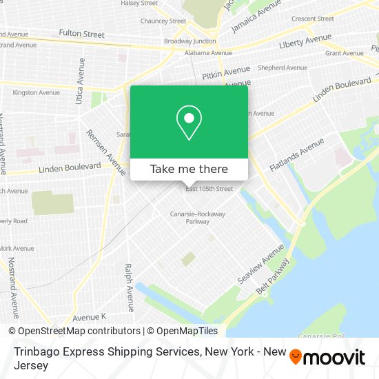 Mapa de Trinbago Express Shipping Services