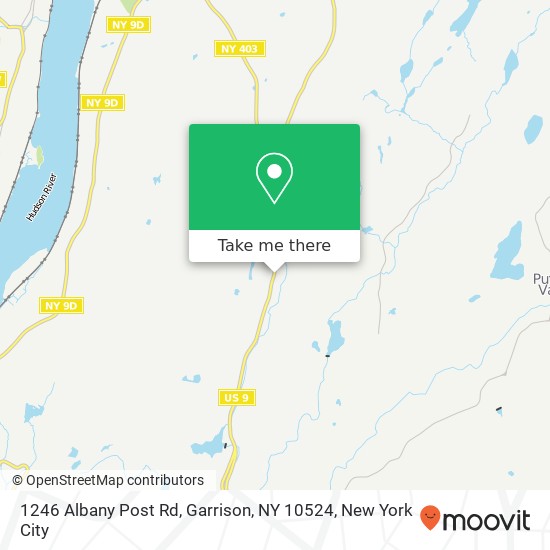 1246 Albany Post Rd, Garrison, NY 10524 map