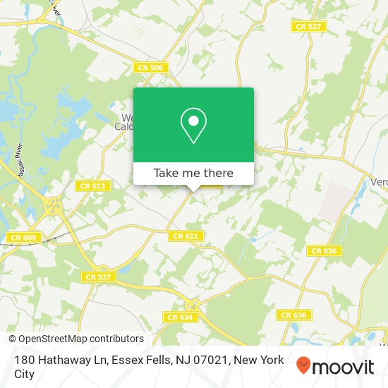 180 Hathaway Ln, Essex Fells, NJ 07021 map