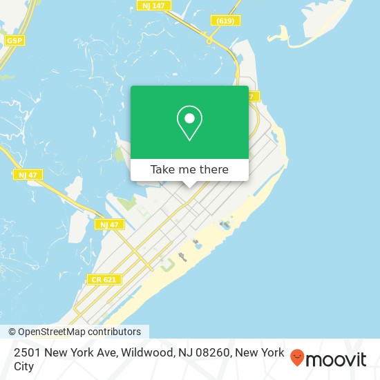 2501 New York Ave, Wildwood, NJ 08260 map