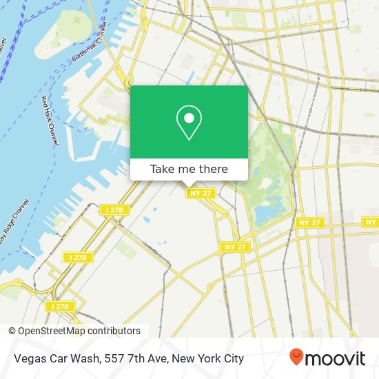 Mapa de Vegas Car Wash, 557 7th Ave