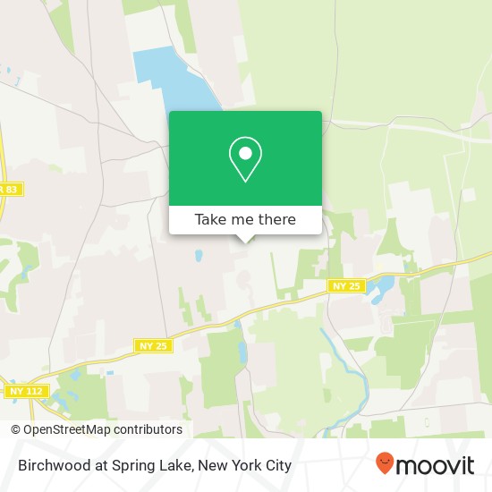 Mapa de Birchwood at Spring Lake, 500 Birchwood Park Dr