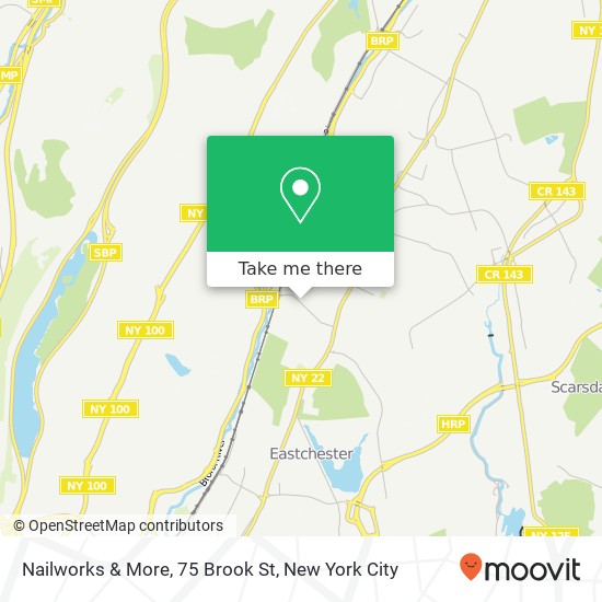 Mapa de Nailworks & More, 75 Brook St