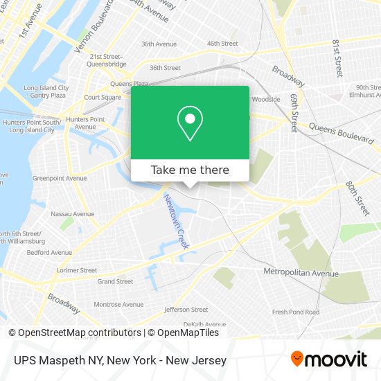 UPS Maspeth NY map