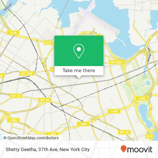 Shetty Geetha, 37th Ave map