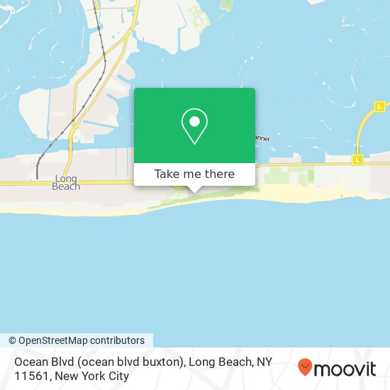 Mapa de Ocean Blvd (ocean blvd buxton), Long Beach, NY 11561