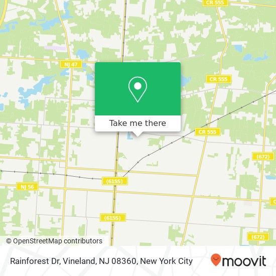 Rainforest Dr, Vineland, NJ 08360 map