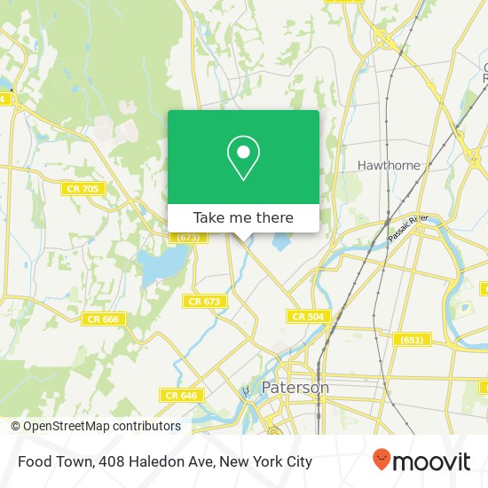 Mapa de Food Town, 408 Haledon Ave