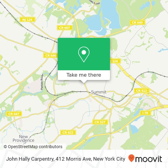 Mapa de John Hally Carpentry, 412 Morris Ave