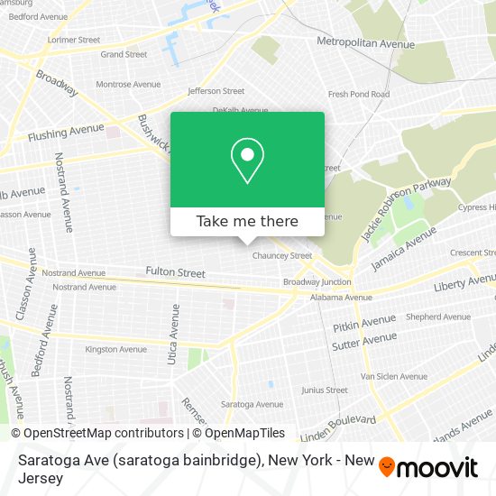 Mapa de Saratoga Ave (saratoga bainbridge)