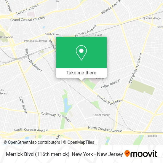 Merrick Blvd (116th merrick) map