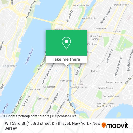 W 153rd St (153rd street & 7th ave) map