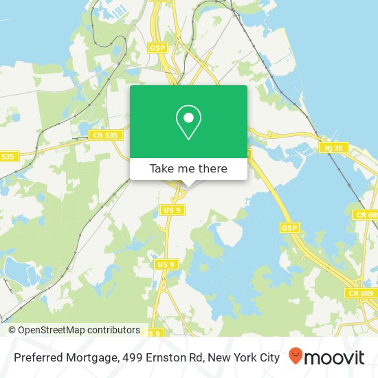 Mapa de Preferred Mortgage, 499 Ernston Rd