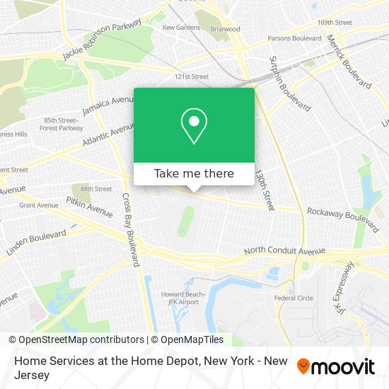 Home Services at the Home Depot map