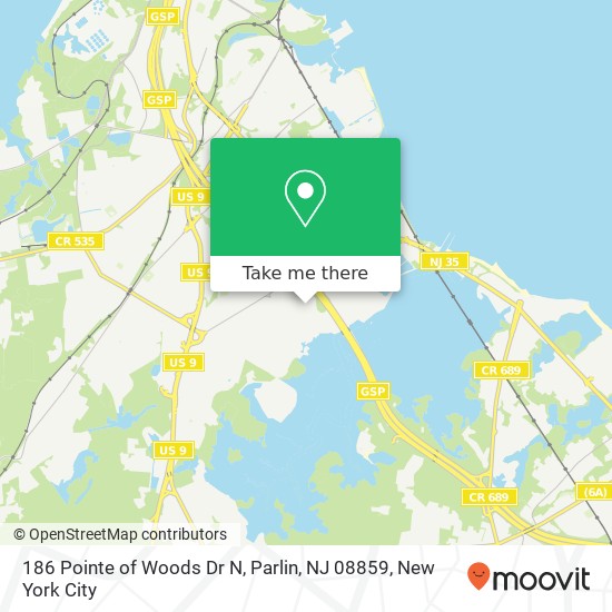 186 Pointe of Woods Dr N, Parlin, NJ 08859 map