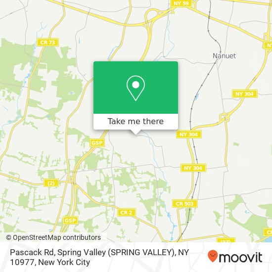 Mapa de Pascack Rd, Spring Valley (SPRING VALLEY), NY 10977