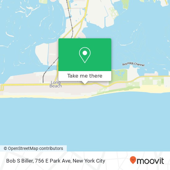 Mapa de Bob S Biller, 756 E Park Ave