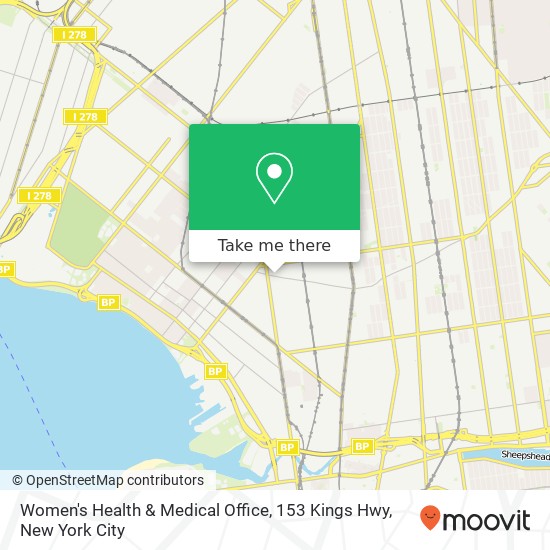 Women's Health & Medical Office, 153 Kings Hwy map