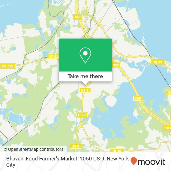 Bhavani Food Farmer's Market, 1050 US-9 map