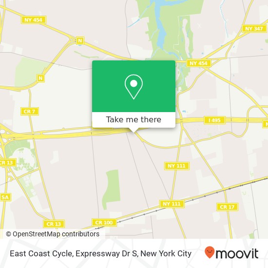 Mapa de East Coast Cycle, Expressway Dr S