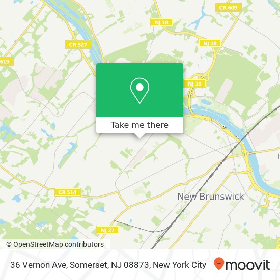 36 Vernon Ave, Somerset, NJ 08873 map