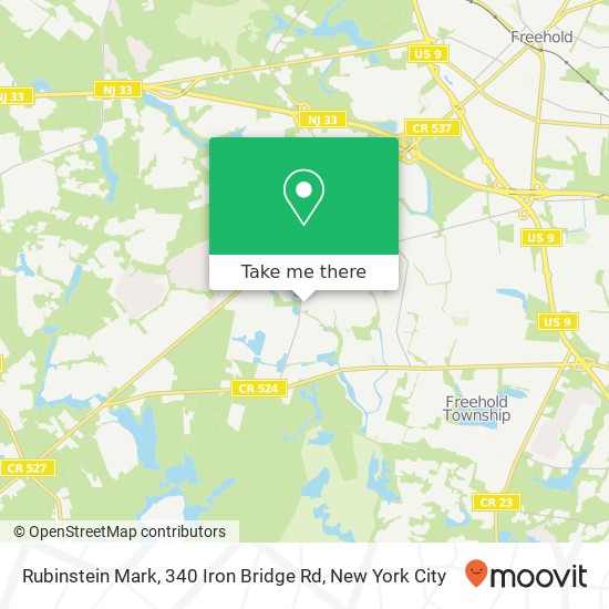 Mapa de Rubinstein Mark, 340 Iron Bridge Rd