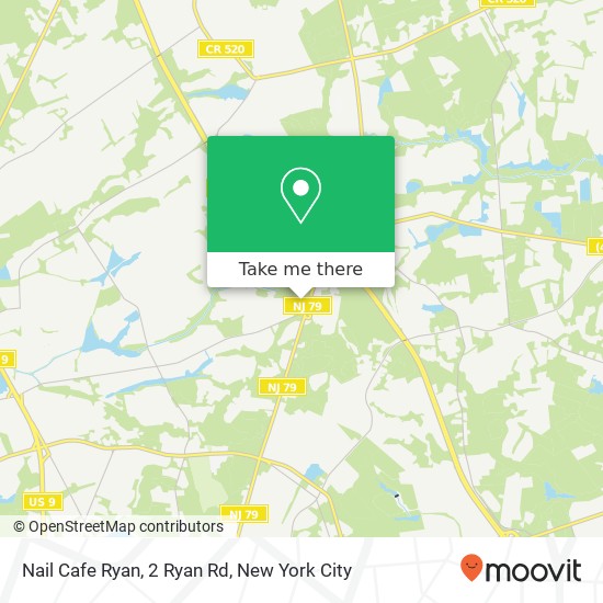 Mapa de Nail Cafe Ryan, 2 Ryan Rd