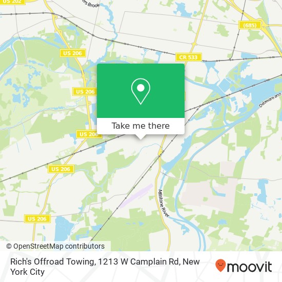 Mapa de Rich's Offroad Towing, 1213 W Camplain Rd