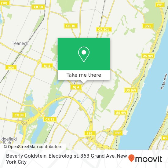 Mapa de Beverly Goldstein, Electrologist, 363 Grand Ave