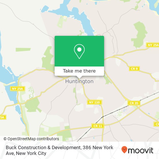 Buck Construction & Development, 386 New York Ave map