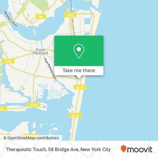 Mapa de Therapeutic Touch, 58 Bridge Ave