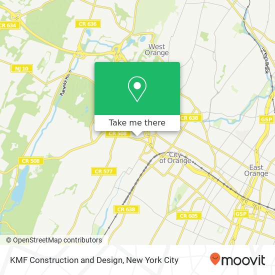KMF Construction and Design map